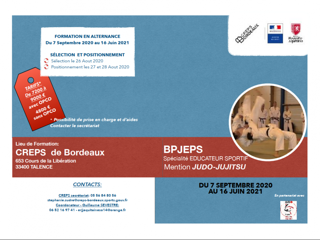 Image de l'actu 'Formation BPJEPS 2020/2021'