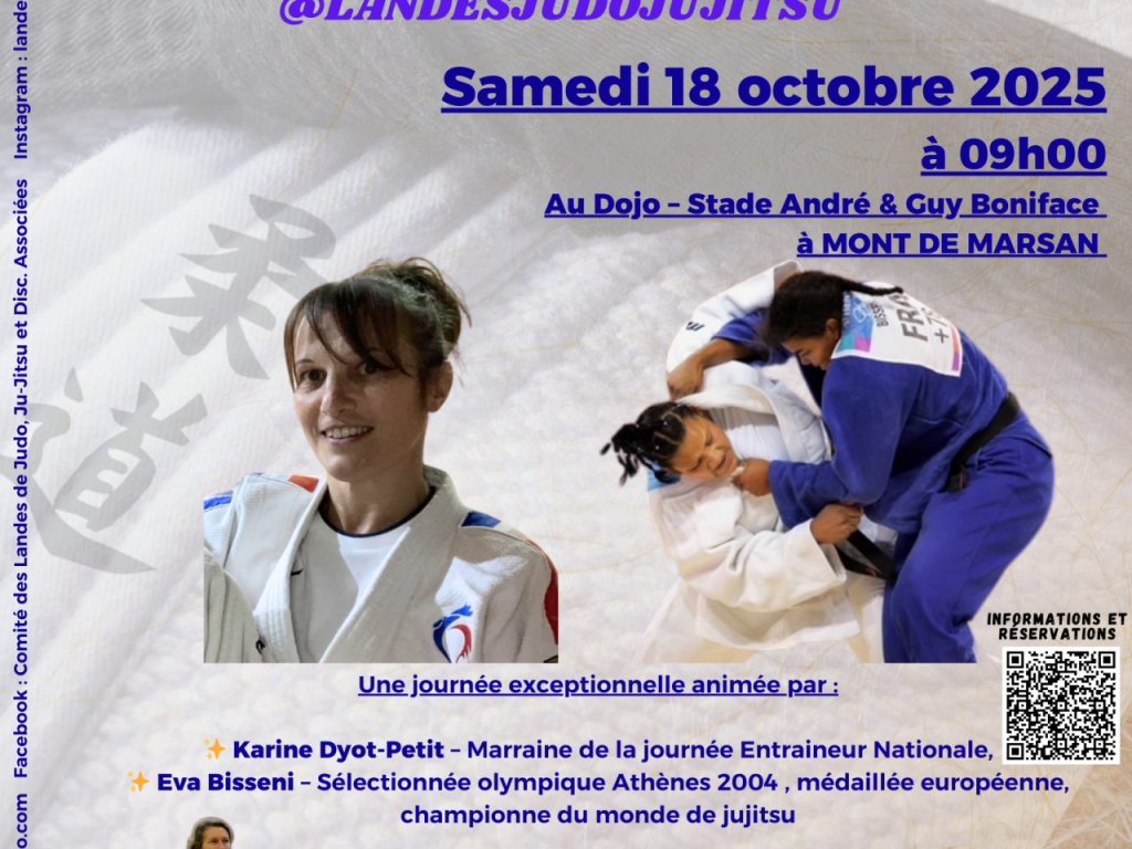 Image de l'actu '4e journée féminine @LandesJudo Jujitsu : 18/10/2025 à Mont de Marsan'
