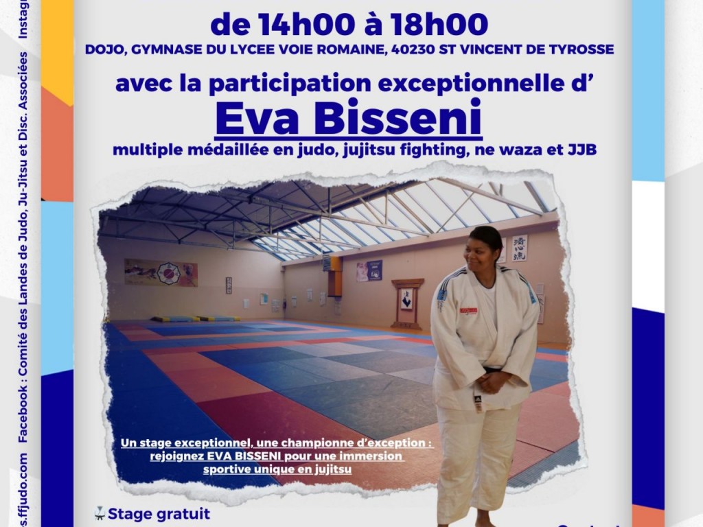 Image de l'actu 'Stage Jujitsu avec Eva Bisseni samedi 07 décembre !'