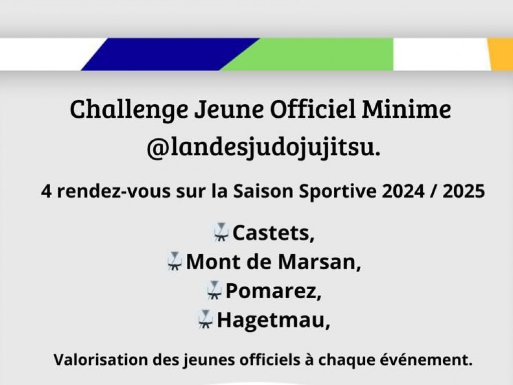 Image de l'actu 'Challenge Jeune Officiel Minime'