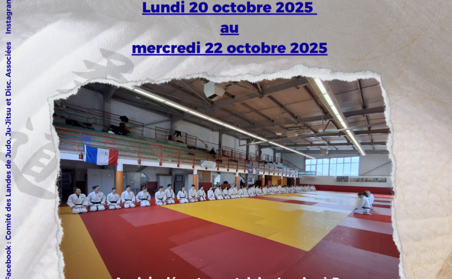 Stage Sportif Minimes Cadets 20 au 22 octobre 2025